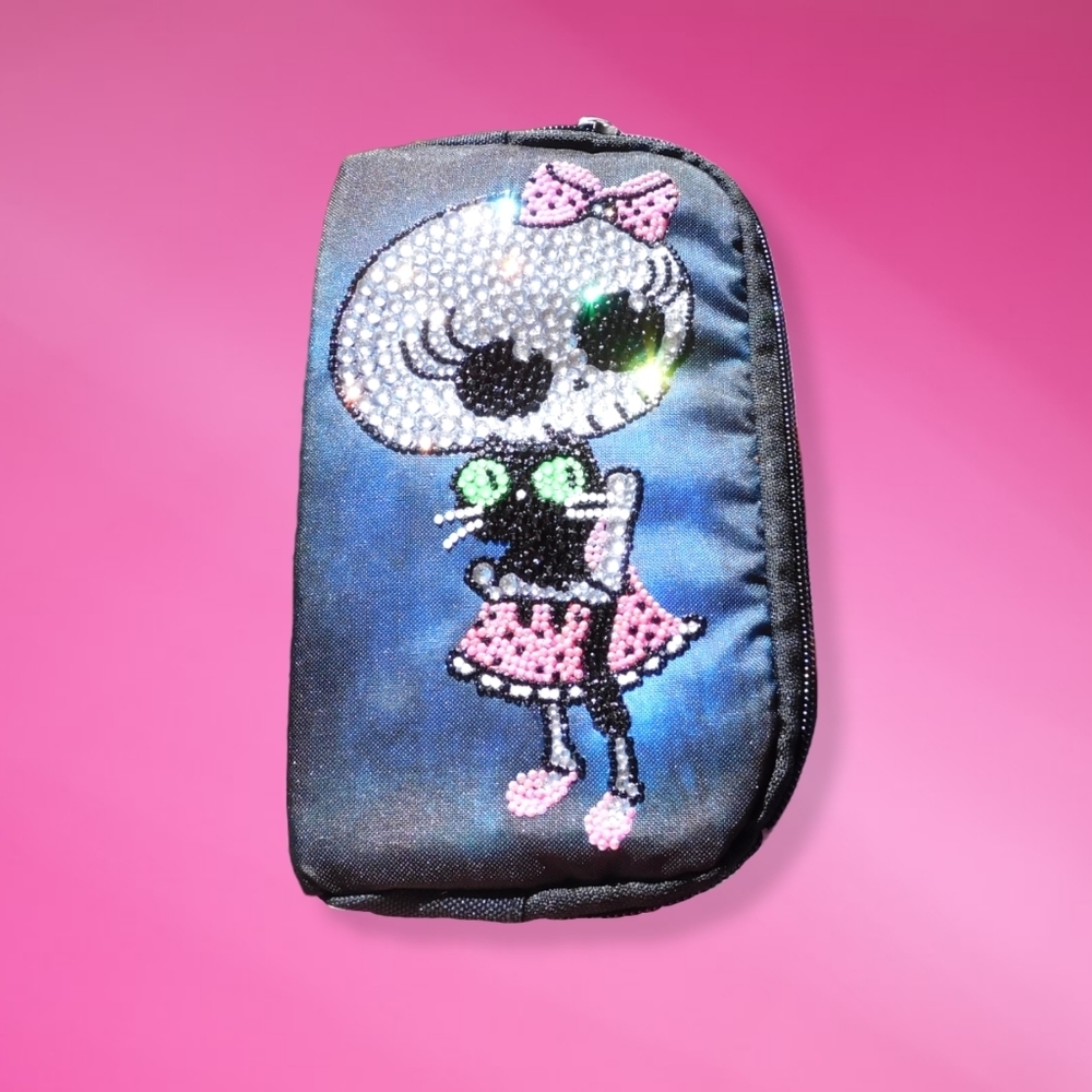 Hand Blinged Rhinestone Covered Wallet - Picture 6 of 12